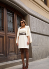 Vestido Dandara - Off-white - Crepe Alfaiataria