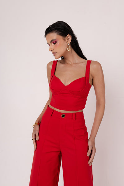 Cropped Vilma - Vermelho (Best-Sellers)